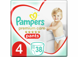 Pampers Plenkové Kalhotky Premium Care Velikost 4, 38 Kusů, 9kg-15kg