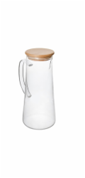 Džbán skleněný s bambusovým víčkem 1,5 l