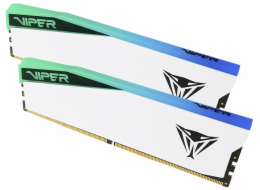Patriot Viper Elite 5 DDR5 32GB 6200MHz/CL42/2x16GB/RGB/White PVER532G62C42KW PATRIOT VIPER ELITE 5 WHITE RGB 32GB DDR5 6200MHz / DIMM / CL42 / Kit 2x 16GB