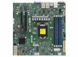 SUPERMICRO MB 1xLGA1151 (Xeon E3-21xx,i3), C246, 4xDDR4, 8xSATA3, 2x M.2, 2xPCIe3.0 x8, VGA, 4x LAN, IPMI