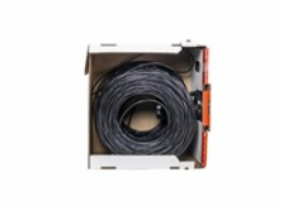 UTP venkovní kabel LYNX REELEX AIR, Cat5E, drát, PE, Fca, černý, 305m