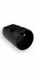 Instalační zásuvka přímá, 230V, černá, IP20  G-10-2  L124