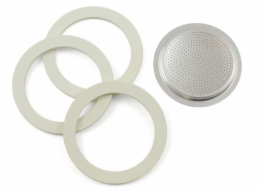 Bialetti Ersatzset 6 Tassen Alu 3 Dichtungen 1 Filter