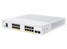 Cisco switch CBS350-16FP-2G-EU (16xGbE,2xSFP,16xPoE+,240W,fanless) - REFRESH