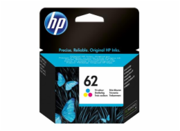 HP 62 - 4.5 ml - barva (azurová, purpurová, žlutá) - originální - blistr - inkoustová cartridge - pro ENVY 55XX, 56XX, 76XX; Officejet 200, 250, 57XX, 8040