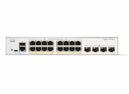 Cisco Catalyst 1300-16P-4X - Přepínač - L3 - řízený - 16 x 10/100/1000 (PoE+) + 4 x 10Gb Ethernet SFP+ - Lze montovat do rozvaděče - PoE+ (120 W)