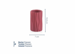 Hrnek Merida polyresin černý 10,5 cm  7,0 cm KL-23765