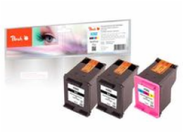 Peach PI300-658 - Inkoust na bázi pigmentu - černá - Azurová - Purpurová - Žlutá - HP - Vícenásobné balení - HP DeskJet 1110 HP DeskJet 1112 HP DeskJet 2100 Series HP DeskJet 2130 HP DeskJet 2132 HP D
