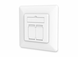 Digitus Cat 6A Class EA Network Can, Design Compatible, Chrielded, Flush -namontované