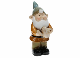 PROGARDEN Zahradní trpaslík porcelán 33 cm červená čepice KO-252214140cerv