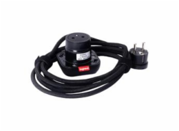 Legrand - Incara™ Electr On - Přenosná zásuvka 2P+T, černá bez rámečku, kabel 2m