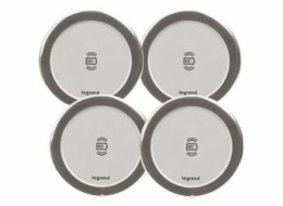 Legrand - Incara™ Mosaic - Kit: 4x 15W bezdrátová nabíječka + 100W zdroj (4x 1m kabel RJ45/RJ45)