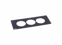 Legrand - Incara™ Disq In - 3 násobný rámeček, černý