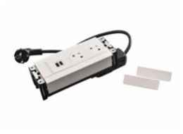Legrand - Incara™ Multilink - Modular. zapuštěný blok bílý: 2x2P+T/USBA A+C (15W), kabel 2m