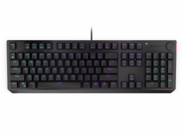 Endorfy herní klávesnice Thock Blue / USB / blue sw. / drátová / mech. / US / / PBT double-shot keycaps / černá RGB