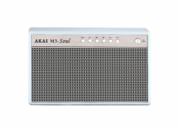 Reproduktor AKAI, M3 SOUL, white, Bluetooth, 2 x USB, 20 W RMS