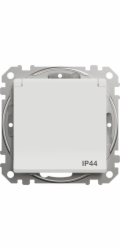 Jednozásuvková Schneider Electric Sedna Design&Elements IP44 bílá