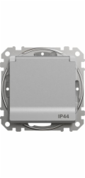 Jednozásuvkový Schneider Electric Sedna Design&Elements IP44 hliník