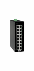 Přepínač 16x zdroj Unmanaged Ethernet Switch, 10/100/1000Mb/s, montáž DIN