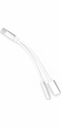 Adaptér USB-C na JACK 3,5mm (pro poslech hudby) + USB-C(nabíjení)