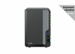 Synology DS224+  2x SATA, 2GB RAM, 2x USB 3.2, 2x GbE