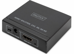 digitus dS-45340 DIGITUS 4K HDMI Splitter, 1x2 4K/30Hz, černá