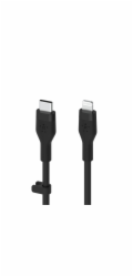 Belkin Flex Lightning/USB-C 15W 3m, mfi, 15W, cern. CAA009bt3MBK
