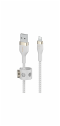 Belkin Flex Lightning/USB-A 1m mfi cert., bílý     CAA010bt1MWH