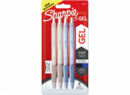 2x2 Sharpie S-Gel Frost Blue + Pearl White 0,7 mm blue + black