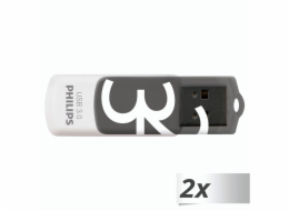 Philips USB 3.0 2-Pack      32GB Vivid Edition Shadow Grey FM32FD00D/00