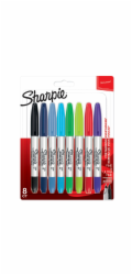 1x8 Sharpie Twin Tip Permanent- marker UF + F 8 colours