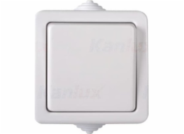 Kanlux TEKNO Jednopólový vypínač 250V bílý IP54 33494