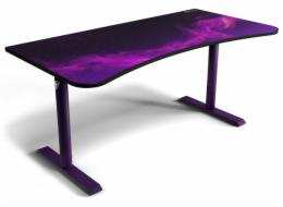 AROZZI herní stůl ARENA Gaming Desk Deep Purple Galaxy