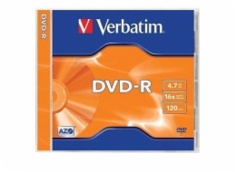 VERBATIM DVD-R AZO 4,7GB, 16x, 1 ks