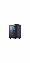 Endorfy skříň Ventum 200 ARGB / 4x120mm PWM ARGB fan / 2xUSB / tvrzené sklo / černá