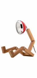 Piffany Mr. Wattson Original Tischlampe Flash red