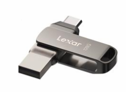 Lexar flash disk 128GB - JumpDrive D400 Dual USB-C & USB-A 3.1 (čtení až 130MB/s)