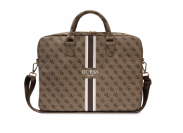 Guess PU 4G Printed Stripes Computer Bag 15/16" Brown Nové