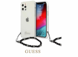 Pouzdro Guess iPhone 12 / 12 Pro Pearl černé čiré Guess iPhone 12/12 Pro Nové