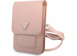 Guess Phone Bag Pink Noste své zařízení v moderním originálním Guess designovaném příslušenství, z vysoce kvalitních materiálů