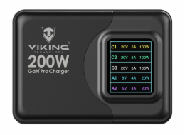 Viking nabíječka USB GaN 200W PD Pro