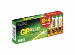 EMOS GP alkalická batéria SUPER AAA (LR03) 8+4DB