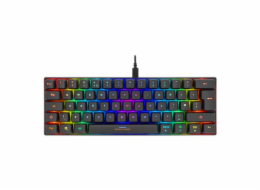 DELTACO GAM-075-UK, Hráčská klávesnice, USB, RGB EN