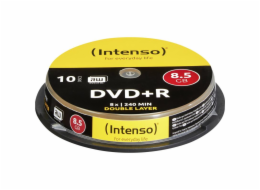 INTENSO DVD+R Cake Case 8,5GB DL 10ks