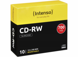 INTENSO CD-RW Slim Case 700MB REW 10ks