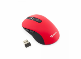 SBOX 6D Optická bezdrátová myš Red