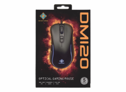 DELTACO GAM-104 GAMING DM120, Myš, USB, černá