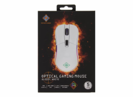 DELTACO GAM-085-W GAMING, Myš, USB, bílá