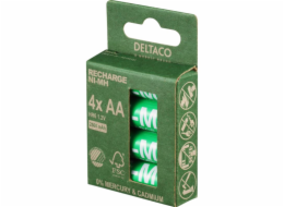 DELTACO RECHARGE, Batérie NiMH AA, HR6 4ks