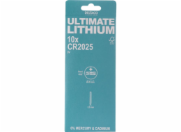 DELTACO Ultimate, Baterie LITHIUM CR2025, 10ks